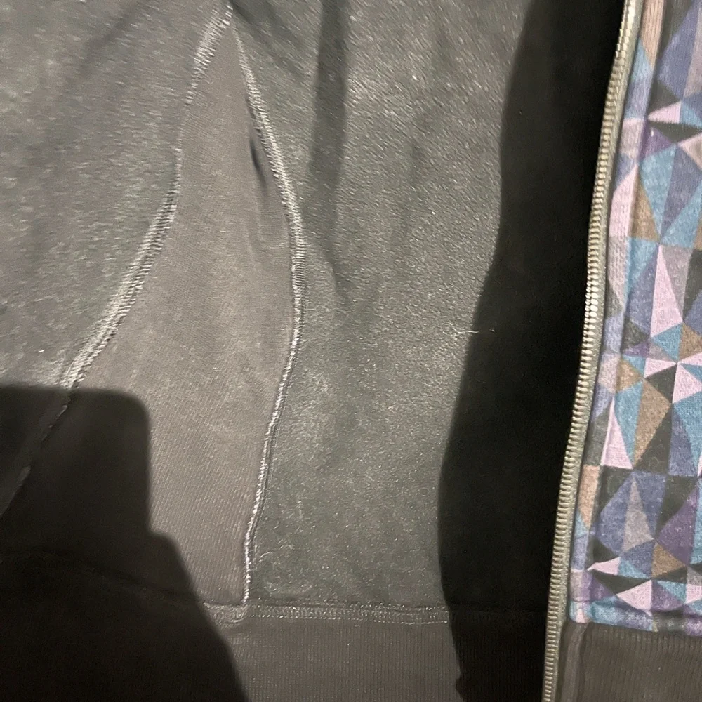 lululemon athletica Black & Purple Geometric Hooded zip up sweater - Picture 8 of 8